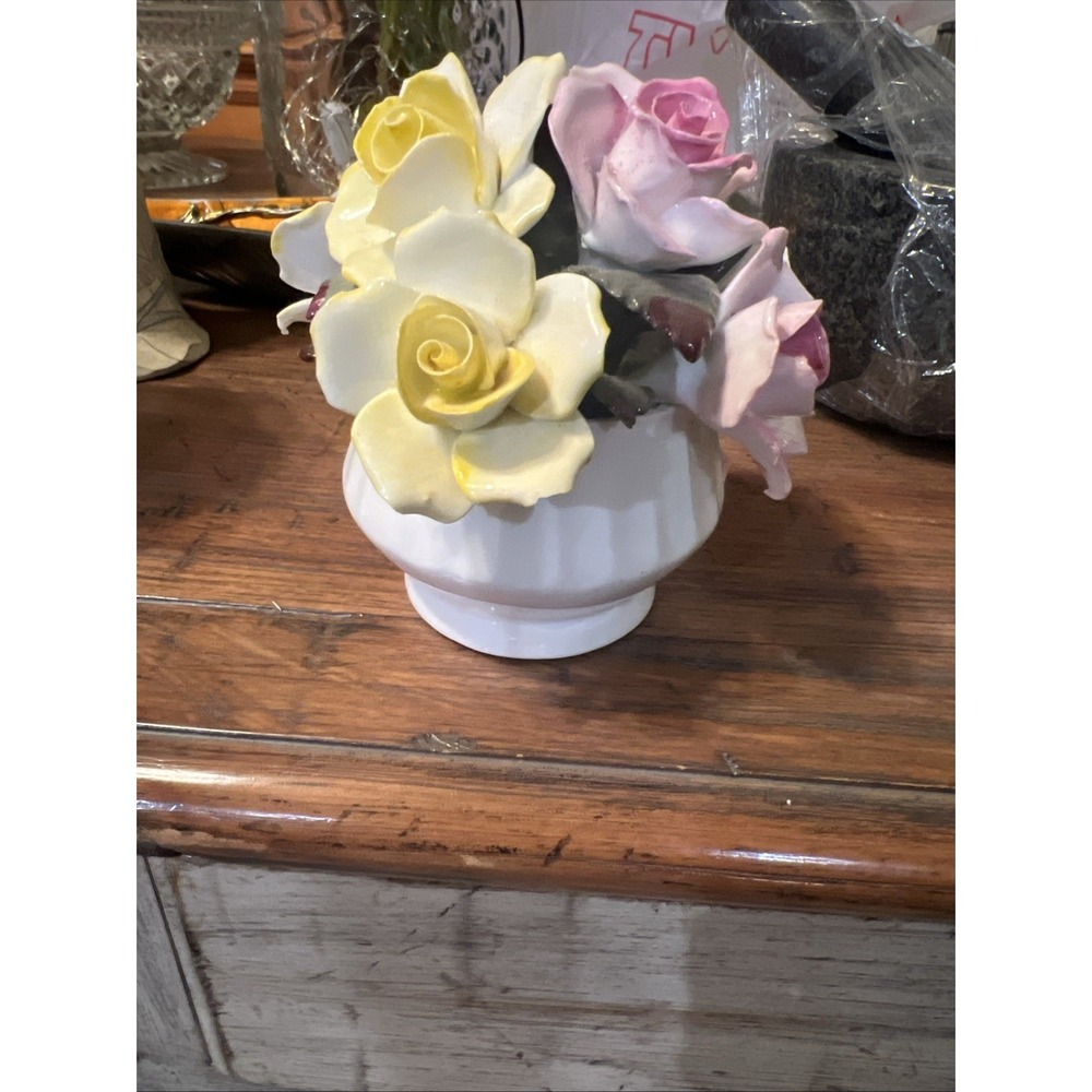 VTG Royal Stratford Floral Bouquet Fine Bone China Roses England Flowers Pink